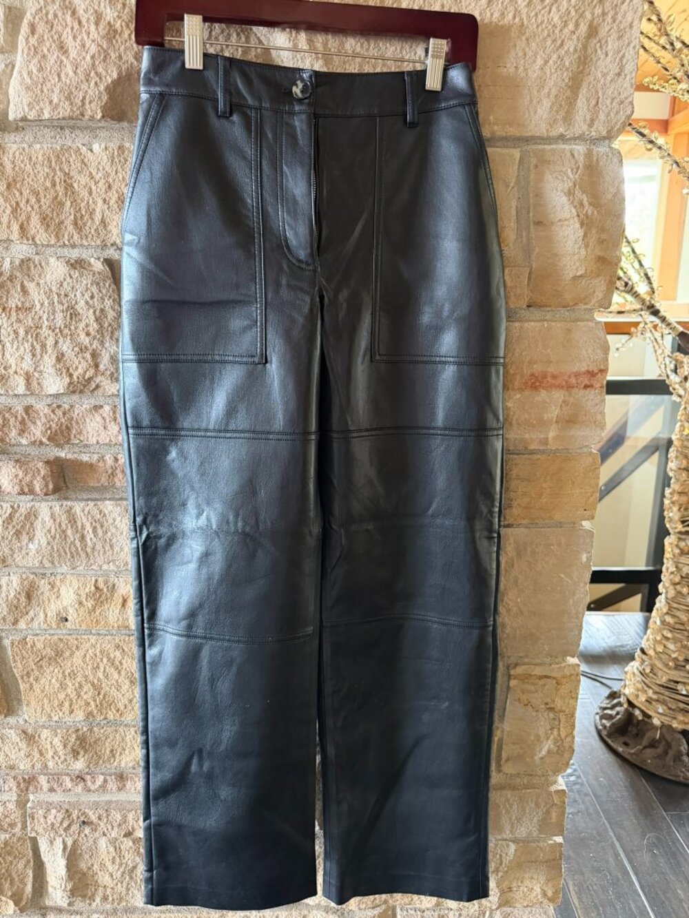 Aritzia Wilfred Faux Leather Pants